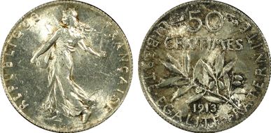 1913 50C Gad-420 F-190 MS62