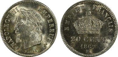 1867-BB 20C Gad-309 F-150 MS62