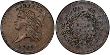 1793 1/2C XF45BN