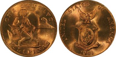 1944-S 1C KM-179 MS67RD