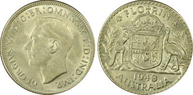 1943-S Florin KM-40  Ag MS62