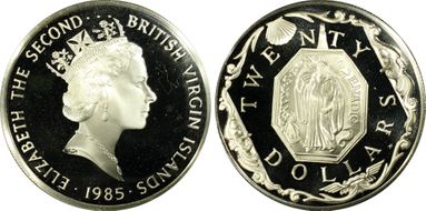 1985-FM $20 KM-61 Brass  Religious Medallion PR67DCAM