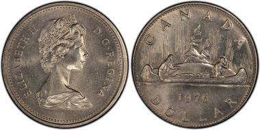 1976 $1 Voyageur Detached Jewels MS65