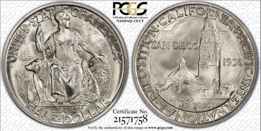 1936-D 50C San Diego MS66