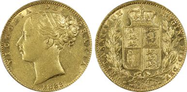 1883-M Sov S-3854A Shield AU53