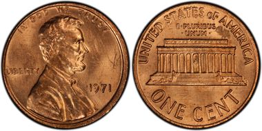 1971 1C Doubled Die Obverse MS64RD