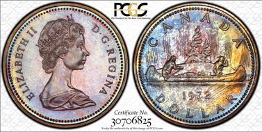 1972 S$1 Voyageur Ag SP67