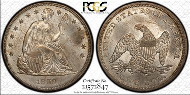 1859 $1 MS65