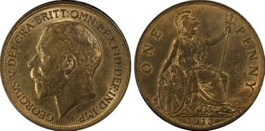 1913 1D S-4051 MS64RB