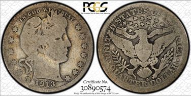 1913-S 25C G4