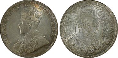 1928(B) 1/2 Rup SW-8.115 MS66