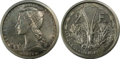 1948 P2 Fr Lec-9 Essai Cu-Ni SP66