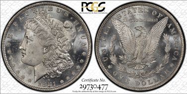 1881-O $1 MS64PL