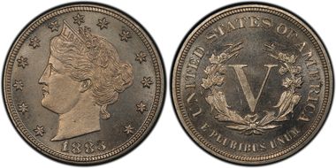 1883 5C No CENTS PR64