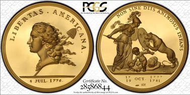 (1776) AV Medal Libertas Americana 2004 Restrike PR69DCAM
