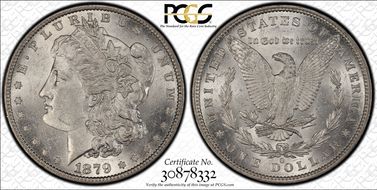 1879-O $1 AU58