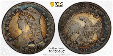 1814 50C Overton 105 VF20