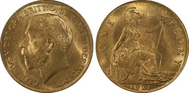 1921 1D S-4051 MS65RD