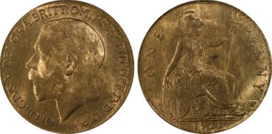 1921 1D S-4051 MS64RB