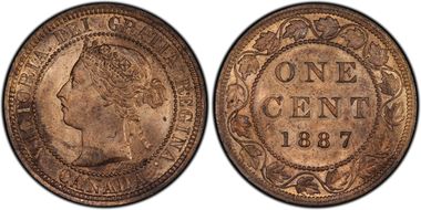 1887 1C MS63RB