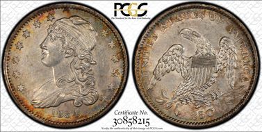 1834 25C B-1, FS-901, O/F AU58