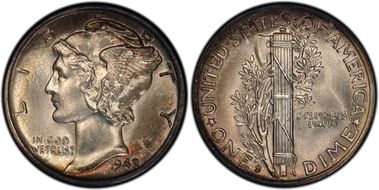 1942-S 10C MS67+