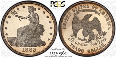 1882 T$1 Trade PR66+ CAM