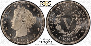 1884 5C PR67CAM