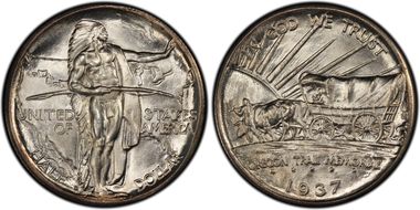 1937-D 50C Oregon MS66+ 