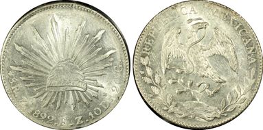 1892-Zs FZ 8 R Zs78 AU58