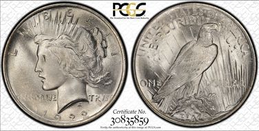 1922 $1 MS66