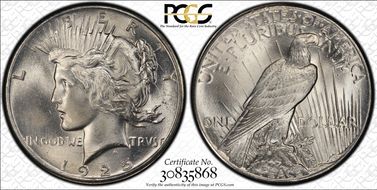 1925 $1 MS66+