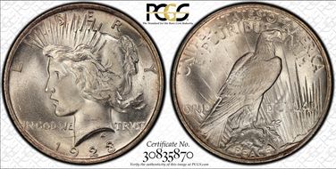 1923 $1 MS66+