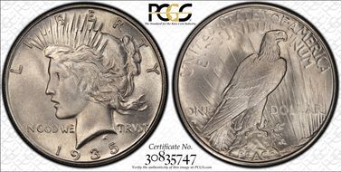 1935-S $1 MS65