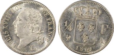 1819-A 1/4 Fr Gad-352 F-163 MS65