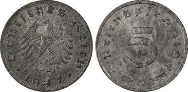 1947-A 5 Pfg J-374 MS64