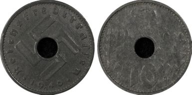 1940-G 10 Pfg Military Issue AU55