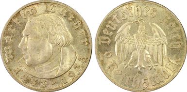 1933-G 2 Mk Luther J-352 MS64