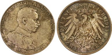 1913-A 2 Mk 25th Year J-111 MS65