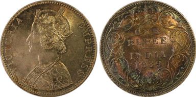 1889-B Rupee SW-6.111 Incuse MS64