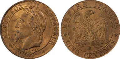 1863-BB 5C Gad-155 F-117 MS64RB