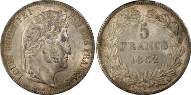 1832-BB 5 Fr Gad-678 F-324 MS62