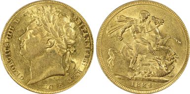 1824 Sov S-3800 AU58