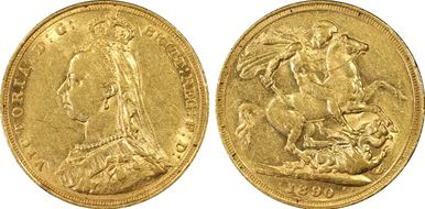 1890-S Sov S-3868 DISH S13 1st Obverse AU53