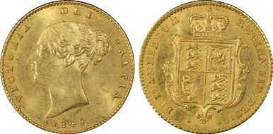 1849 1/2 Sov S-3859 MS64+