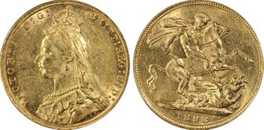 1893-M Sov S-3867C Jubilee Head AU58