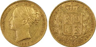 1886-M Sov Shield S-3854A AU53