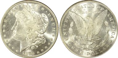 1878 7/8TF $1 Strong MS65+