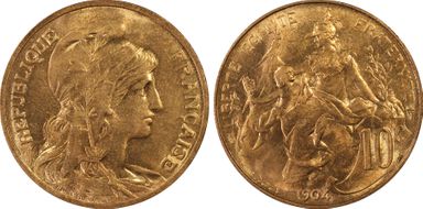 1904 10C Gad-277 MS65RD