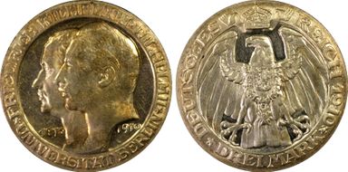 1910-A 3 Mk Berlin University J-107 PR64CAM